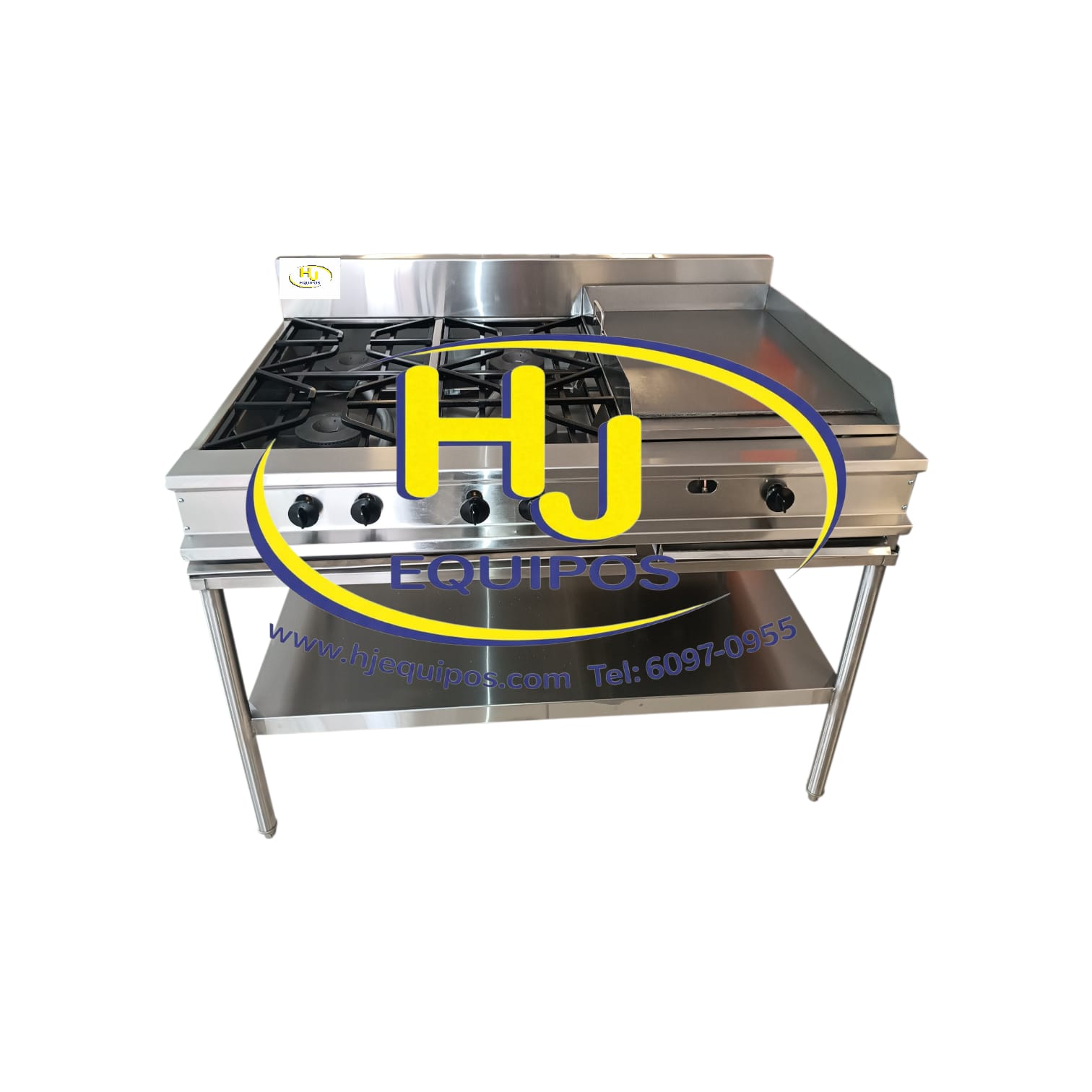 Cocina 4 quemadores y plancha