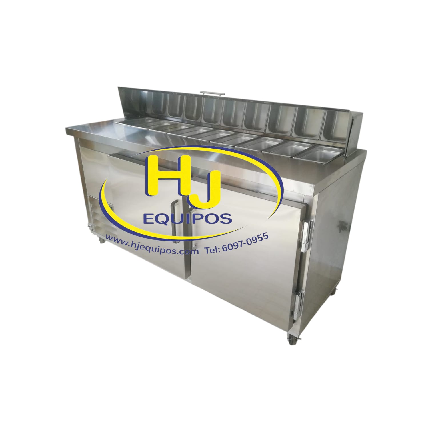 Mesa fria de preparacion de alimentos