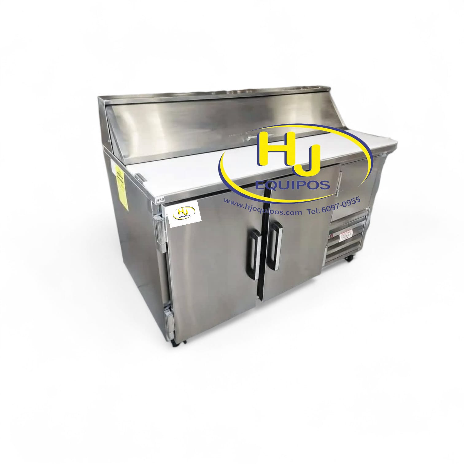 Mesa refrigerada con capucha